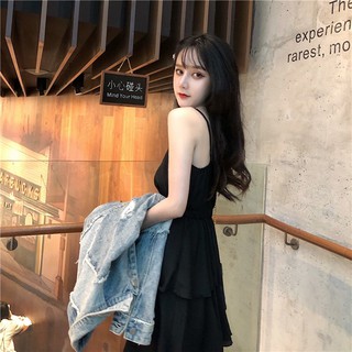 [Thanh Lý] D93 - Đầm Bigsize 2 Dây Xoè Tầng