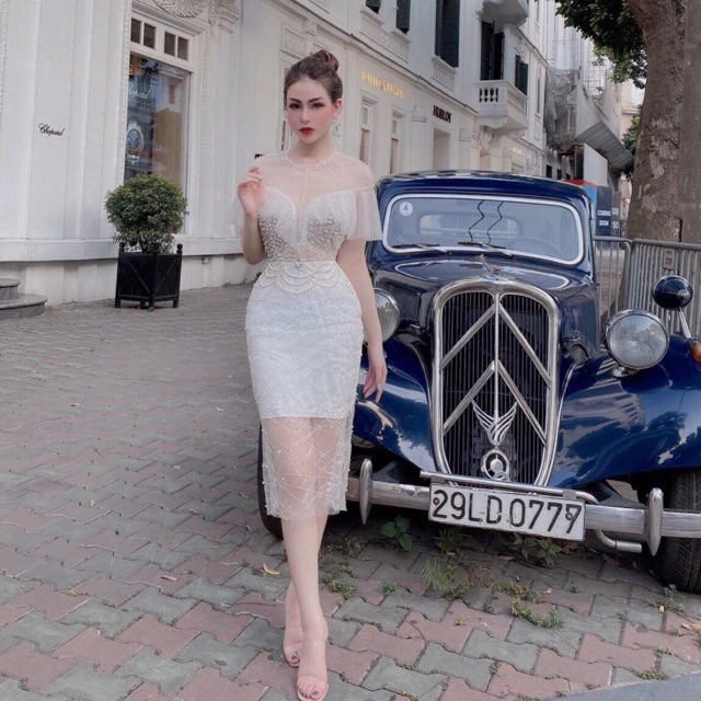 ẢNH VÀ VIDEO THẬT 1000% Đầm body kết cườm