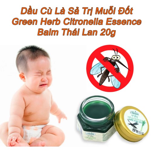 Dầu Thoa Chống Muỗi Thái Lan Green Herb 20g