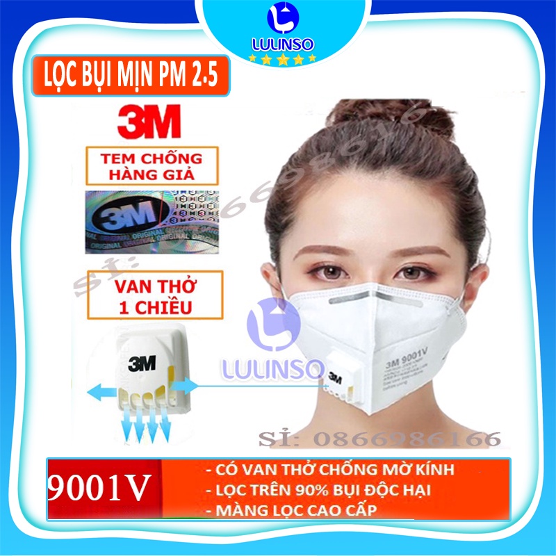 Khẩu Trang 3M 9001V, 9042V, 9541V, N95..