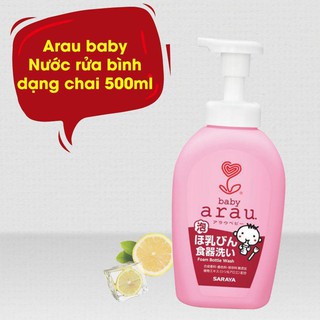 Nước rửa bình sữa Arau Baby Chai 500ml Túi 450ml