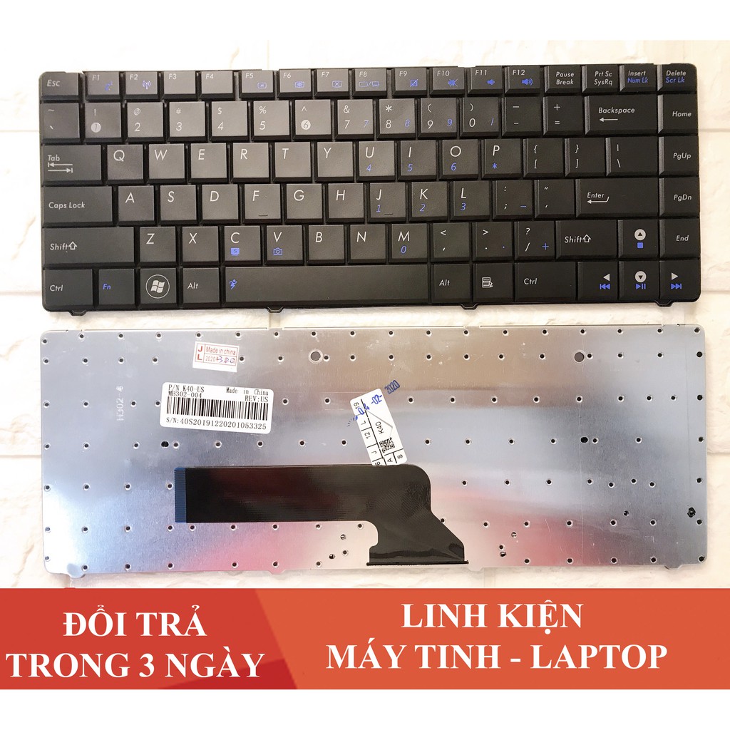 [Mã ELFLASH5 giảm 20K đơn 50K] Bàn Phím Laptop ASUS X8AIJ K40IN K40IJ K40 X8A Nhập Khẩu