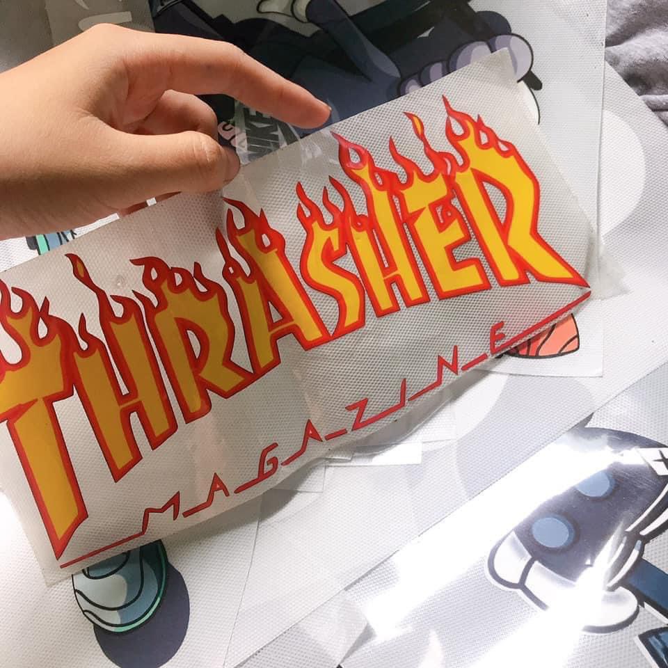 [Giá Sỉ] Hình ủi nhiệt -  Chữ Thrasher shop chuyên hàng sỉ cho shop