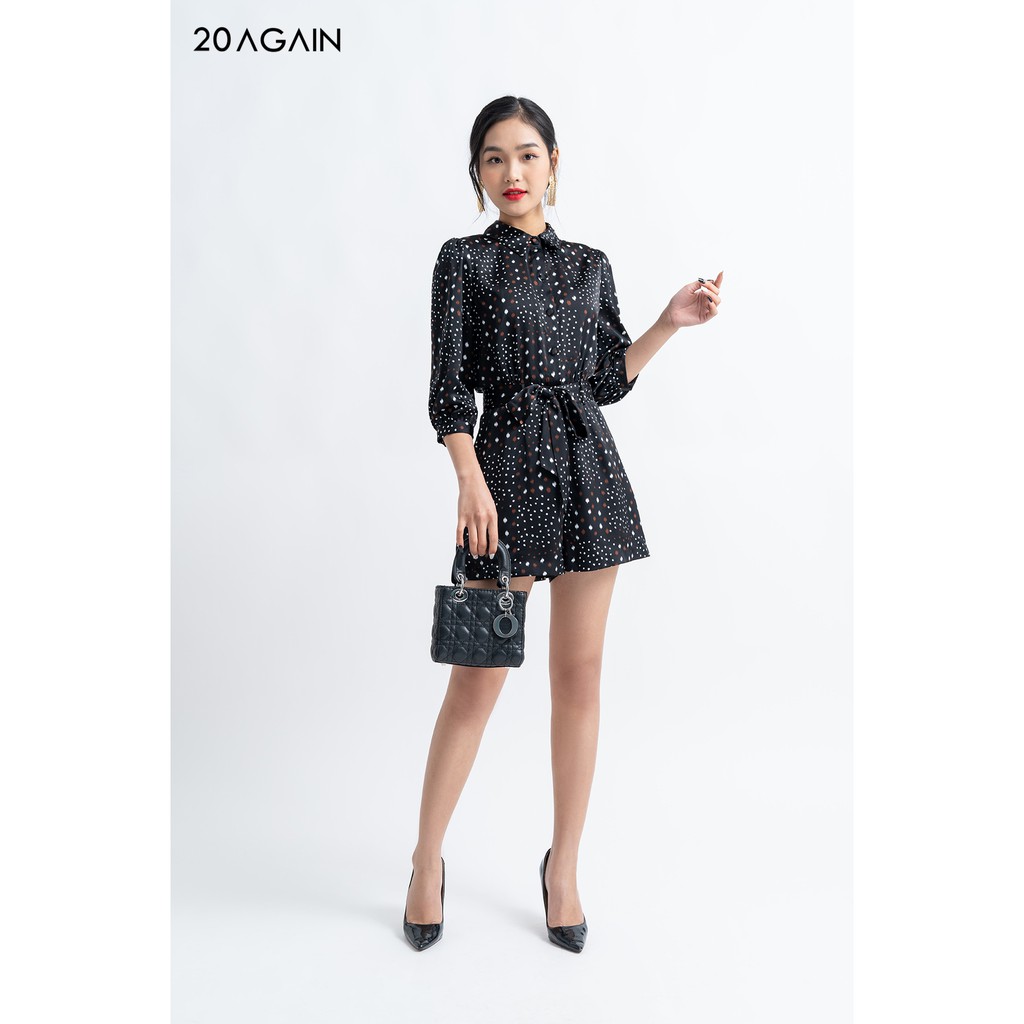 Jumpsuit 20AGAIN Thắt nơ Eo BJC0048 | BigBuy360 - bigbuy360.vn