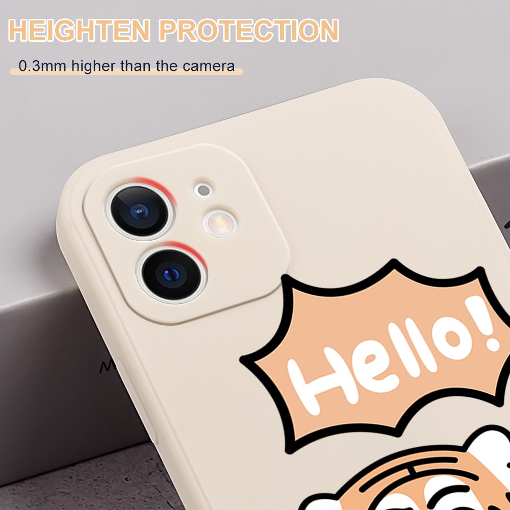 Ốp điện thoại TPA họa tiết con cọp cho iPhone 11 12 13 Pro Max 12 13 Mini XR XS Max X 6 7 8 Plus SE2020 6splus 6S 5 4