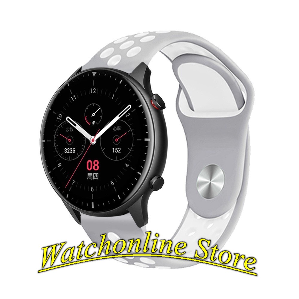 Dây đeo 2 màu 22mm cho Xiaomi Amazfit GTR 3 GTR 3 Pro GT GT2 46 GTR 2e GTR 47mm GT2e GT2 Pro Stratos Pace ..