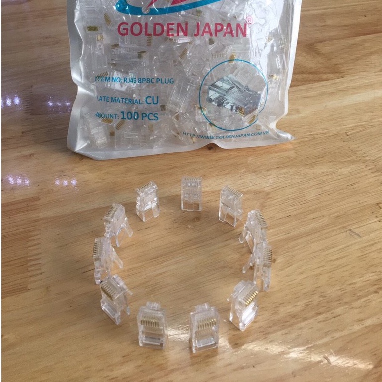Hạt mạng RJ45 Golden Japan nhân đồng chất lượng tốt