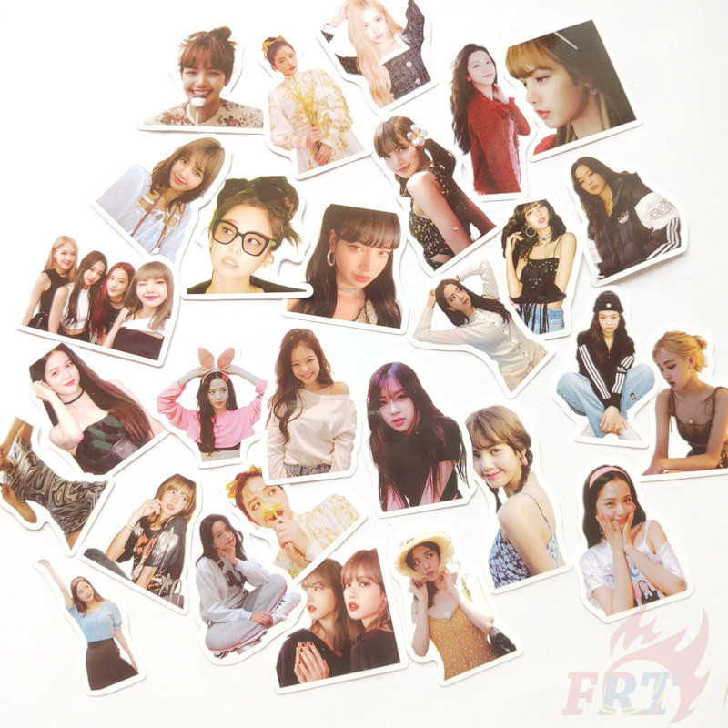 Bộ 30 Sticker Nhóm Nhạc Blackpink Dán Trang Trí Sổ Lưu Niệm