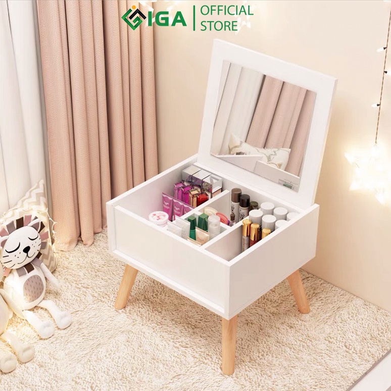 Bàn Trang Điểm Mini IGA Đa Năng Có Thể Làm Tab Đầu Giường GP152