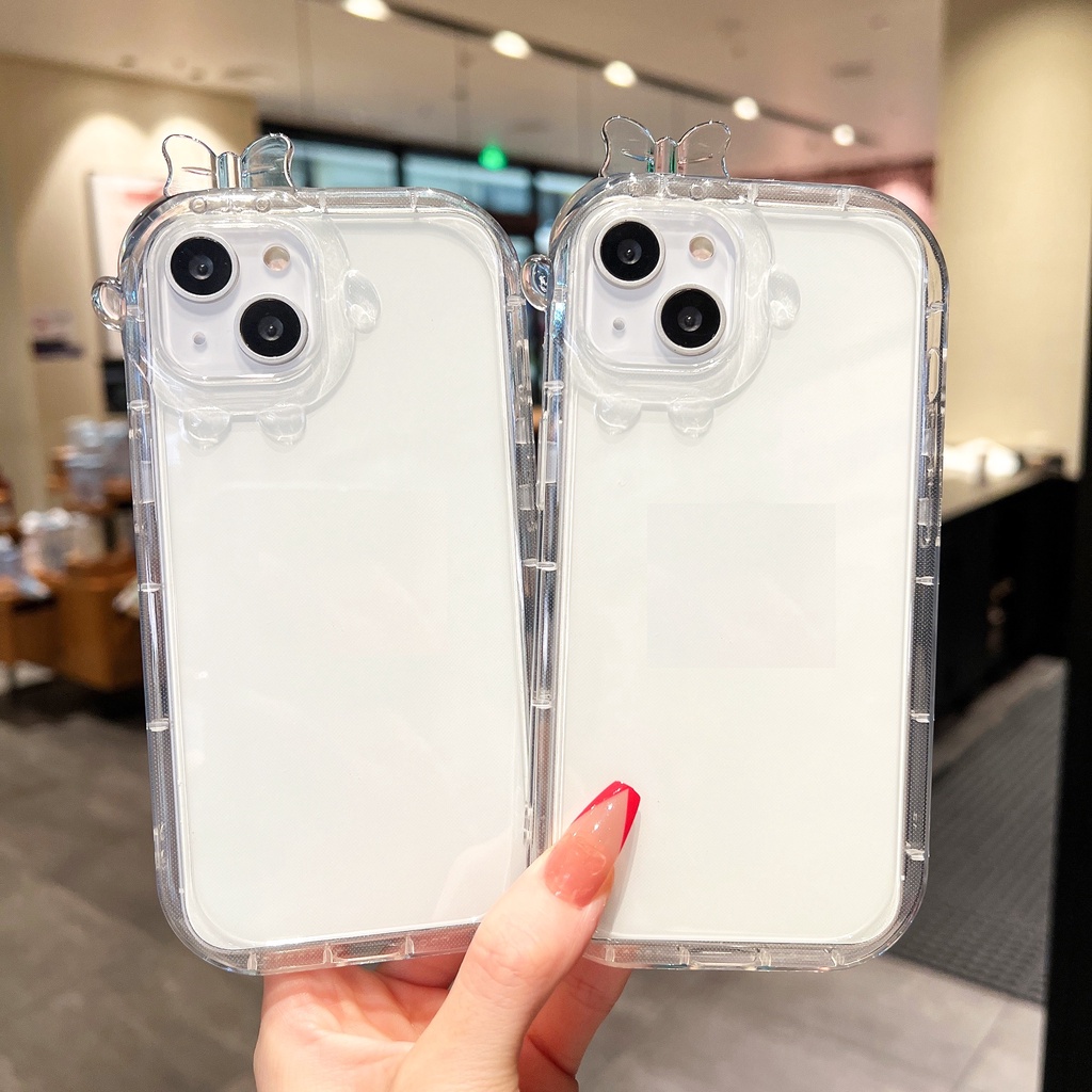 Ốp Điện Thoại Mềm Trong Suốt In Hình Quái Vật Nhỏ Đơn Giản Cho Iphone 12 pro max 11 pro max xs max xr x 13proamx plus 7p