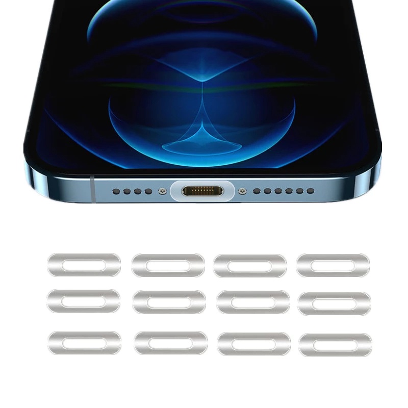 Bộ 10 Miếng Dán Cổng Sạc Type C Cho iPhone 13 12 11Pro Samsung Xiaomi