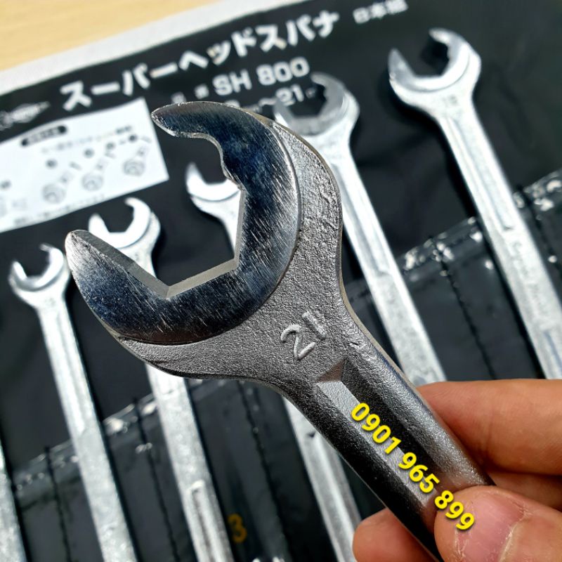 Super Tool SH800 Bộ cờ lê vòng miệng 8-21mm Super Tool Nhật Bản