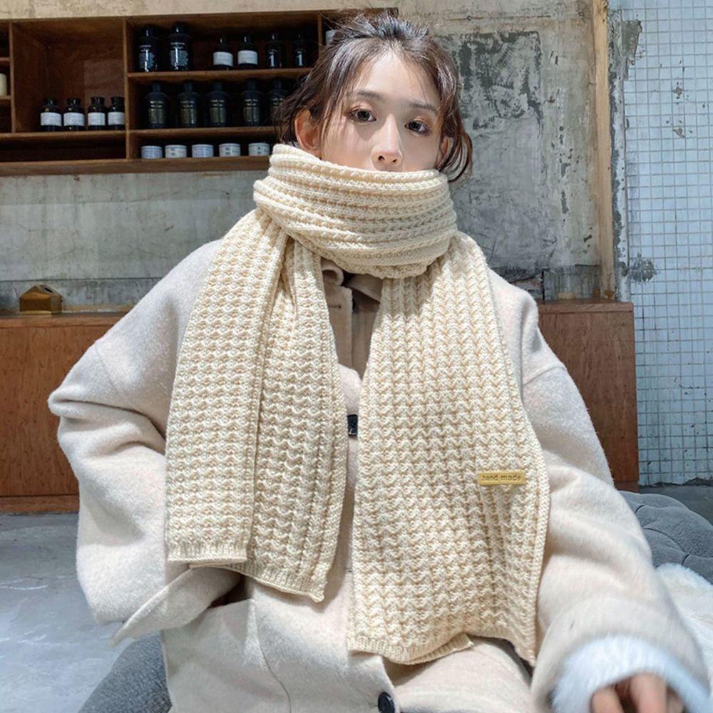 Khăn Choàng Cổ Chất Liệu Len Dày Dặn Ấm Áp Thời Trang Vintage Cho Nữ