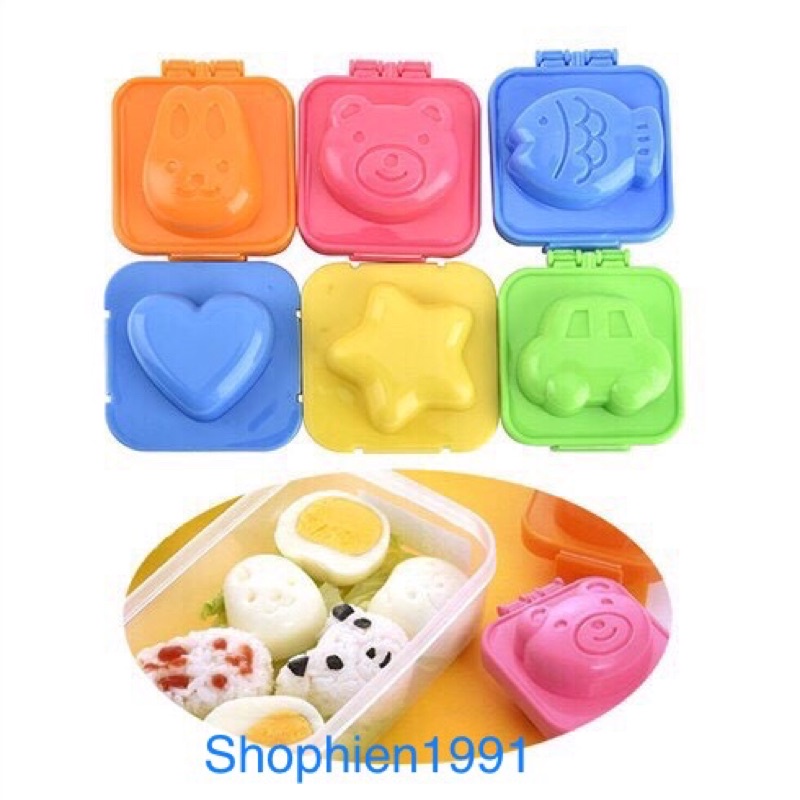 SET 4 Khuôn Tạo Hình Cơm , Trứng ,Làm Bánh Cho Bé Ăn Dặm Ngon Miệng