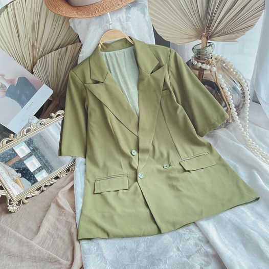 [FREESHIP-ẢNH THẬT] Vest tay ngắn xanh FREESIZE