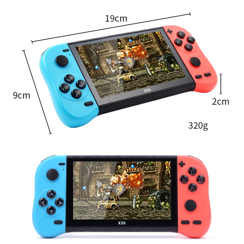 Máy Chơi Game Cầm Tay Cổ Điển 2022 5.1 Inch GBA FC NES Switch X50