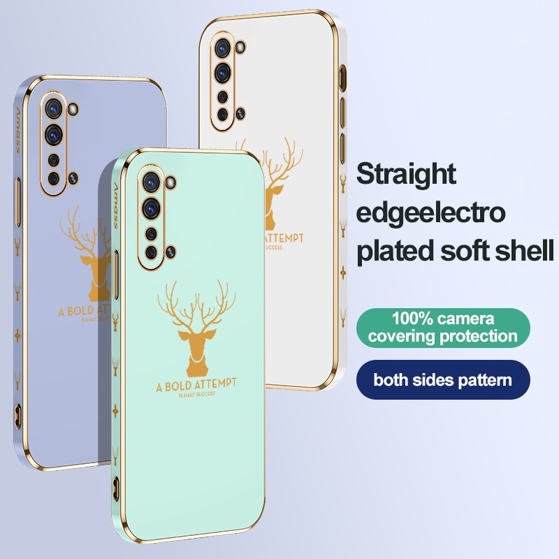 Ốp Điện Thoại Mạ Hình Đầu Hươu Cho Oppo Reno3(5G) Reno3pro(5G) Reno 3(5G) Reno 3pro(5G)