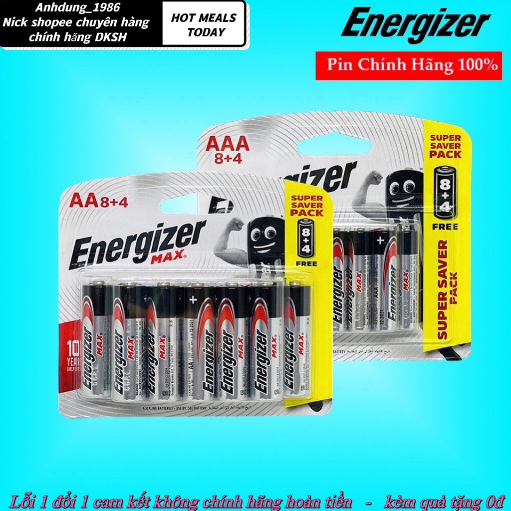 Pin Energizer Max AA & AAA E91, E92