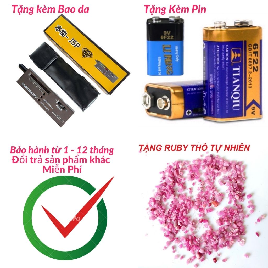 Máy đo độ cứng đá bút thử đá quý JSP phân biệt đá kèm pin và quà tặng ruby thô test bút thử kim cương.