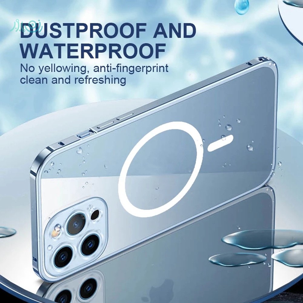 Ốp Điện Thoại Viền Nhôm Từ Tính Có Khung Bảo Vệ Camera Cho IPhone 13 Pro MAX 12 Pro MAX