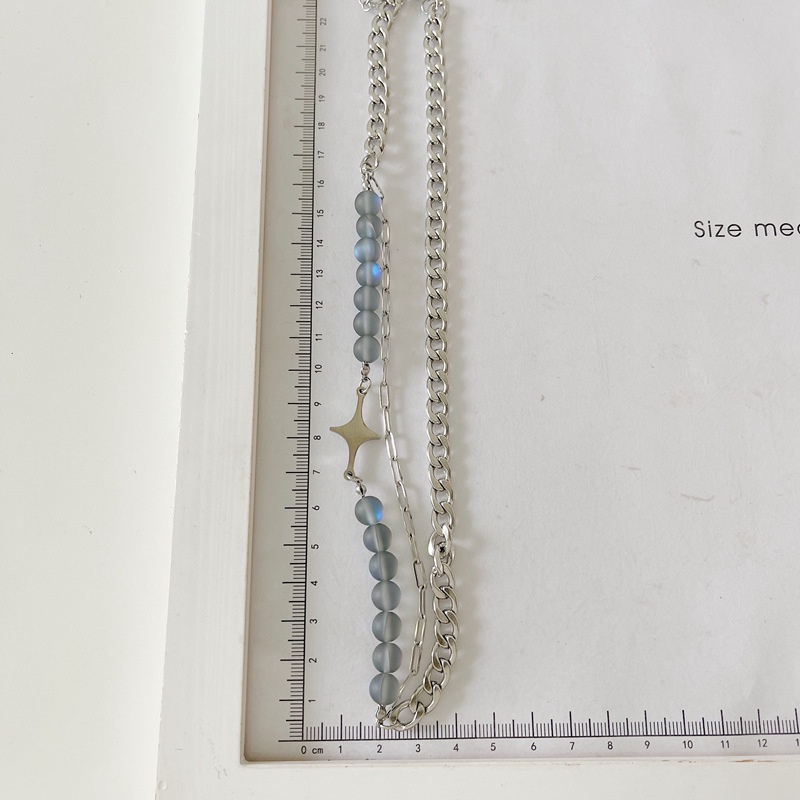 Vòng cổ chuỗi hạt thay đổi màu sắc phong cách cổ điển thời trang