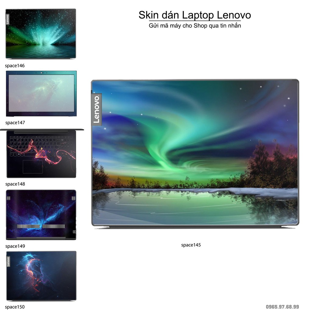 Skin dán Laptop Lenovo in hình không gian _nhiều mẫu 25 (inbox mã máy cho Shop)
