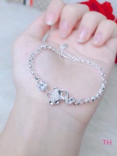 Lắc tay hồ ly chuẩn bạc tA