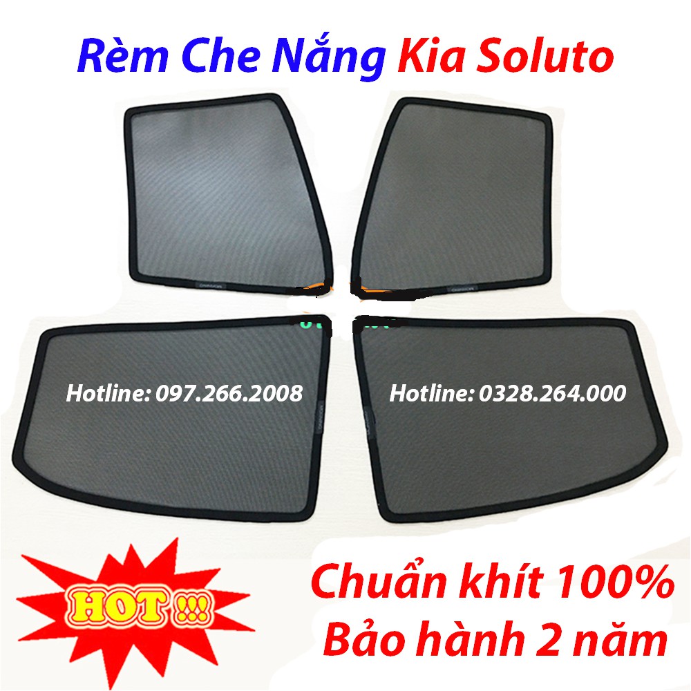 Rèm chắn nắng xe Kia Soluto 2018, 2019-2021 có nam châm hít