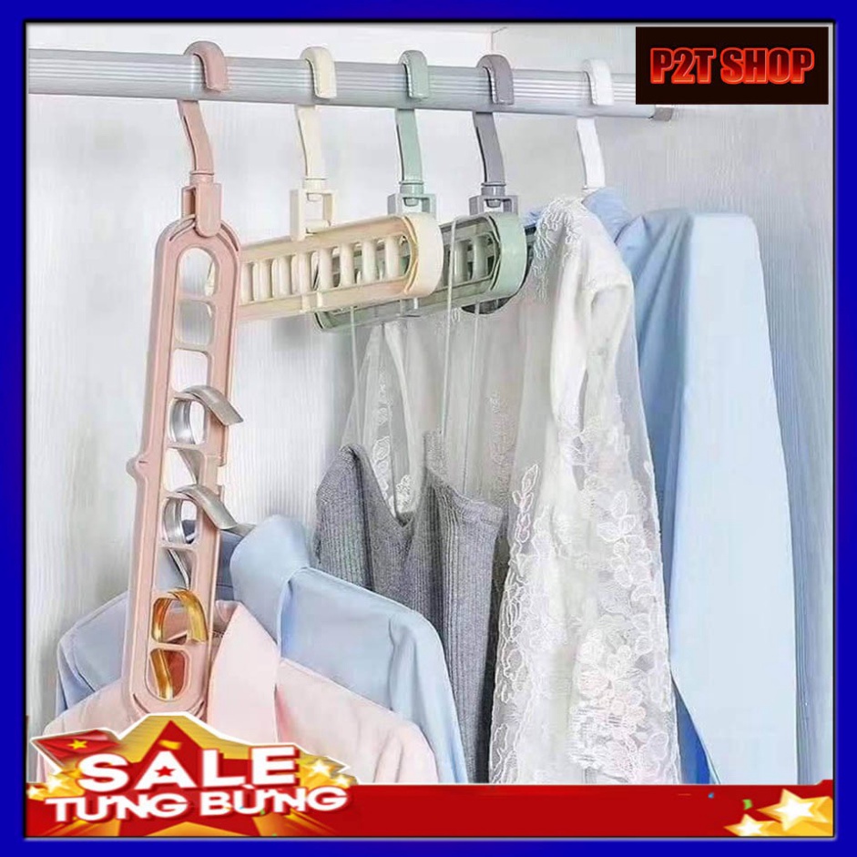 MÓC TREO QUẦN ÁO 9 LỖ THÔNG MINH CHẤT LƯỢNG CAO