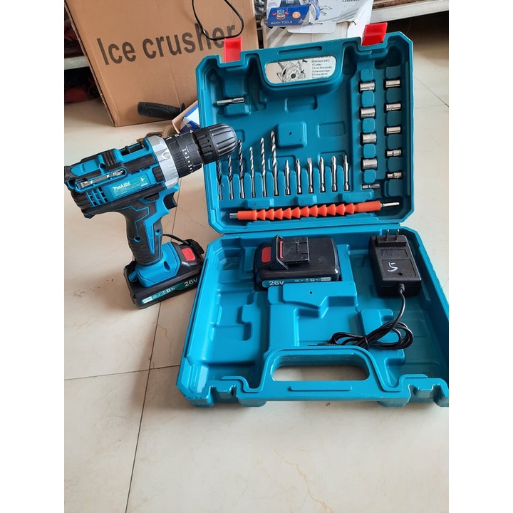 Máy Khoan Pin Bắn Vít 36V MAKITA - 2 Pin Chuẩn - Full Phụ Kiện 24 Chi Tiết - 100% Lõi Đồng