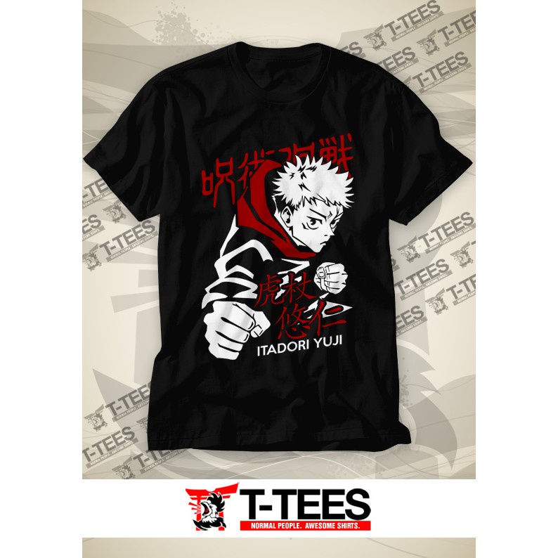 GIẢM GIÁ Áo phông Jujutsu Kaisen - Itadori Yuji Anime ngắn tay cực ngầu giá tận xưởng