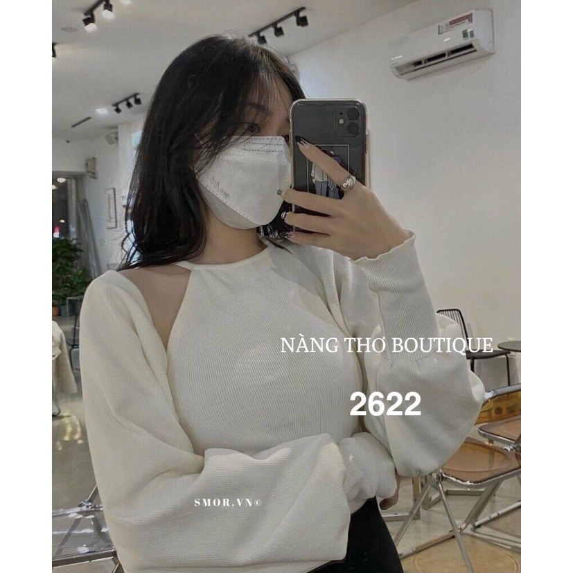 Set áo cổ yếm Ulzzang kèm khoác, phong cách Hàn Quốc, siêu xinh (ảnh thật do shop chụp) 2622