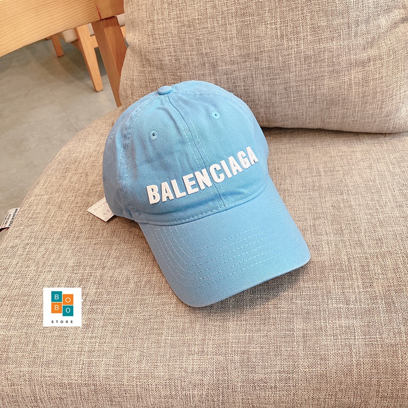 Mũ lưỡi trai Balenciaga nhiều màu cotton logo thêu nổi - phong cách trẻ trung - năng động