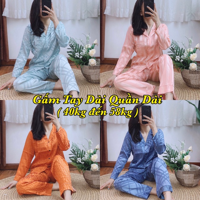 ( Freesize Gấm ) Đồ Bộ Pijama TDQD Gấm _ P1