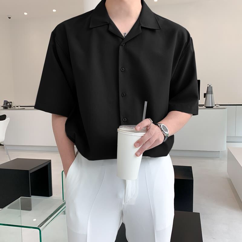 Áo sơ mi ngắn tay nam nữ cổ vest Gman chất lụa thoáng mát (SM.CVEST)