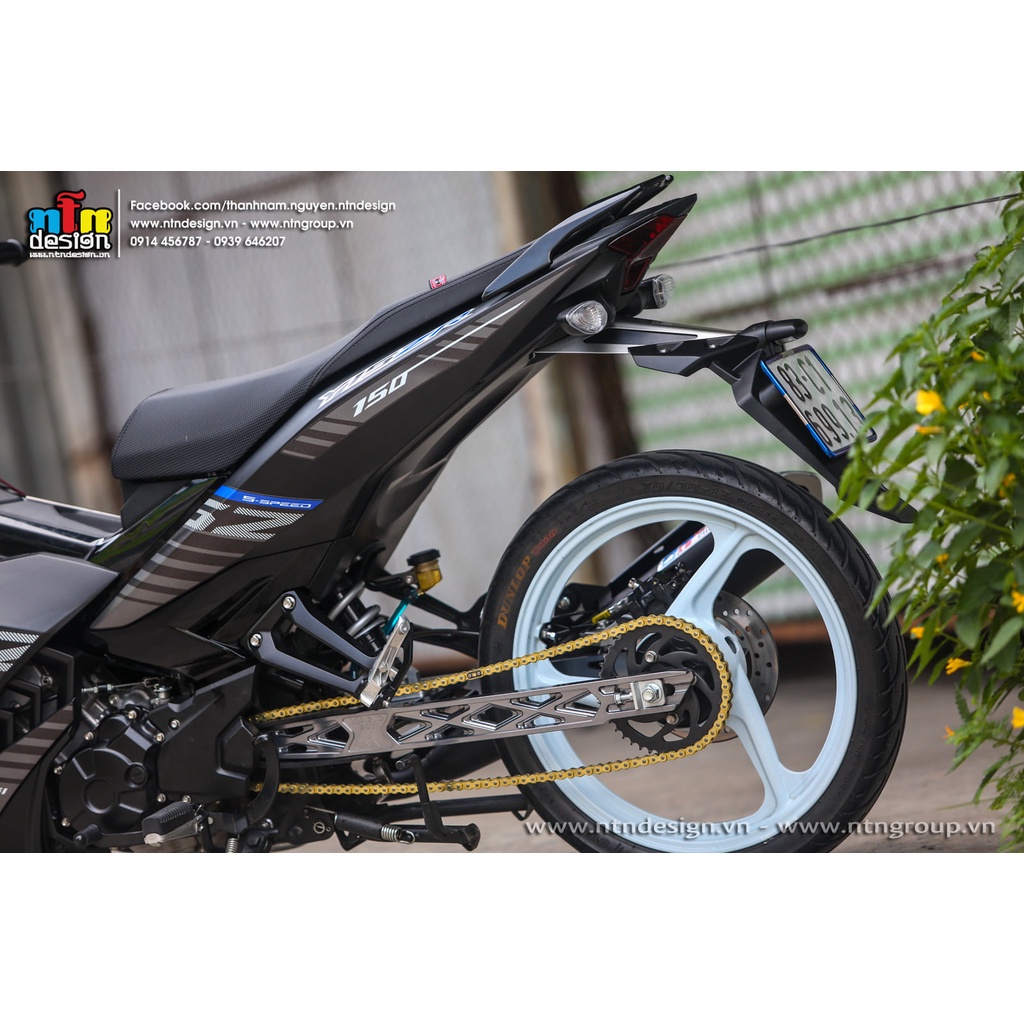 Tem rời Exciter 150 y15zr đen nhám , tem 3 lớp cao cấp
