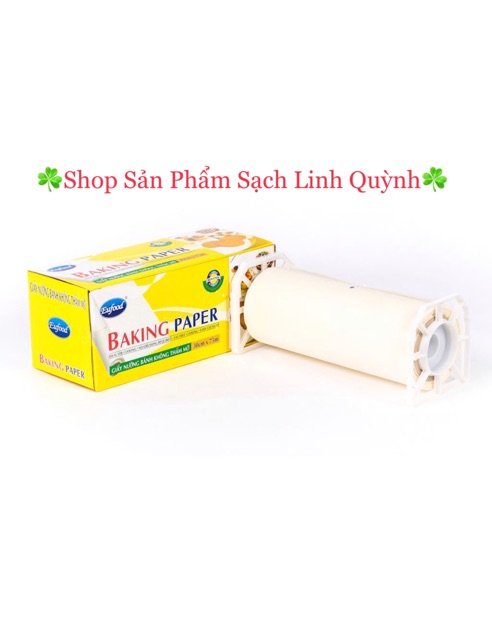 Giấy nến 30cmx75m - Nhập khẩu Na Uy, công ty EUfood (Giấy nướng bánh không thấm mỡ Baking paper)