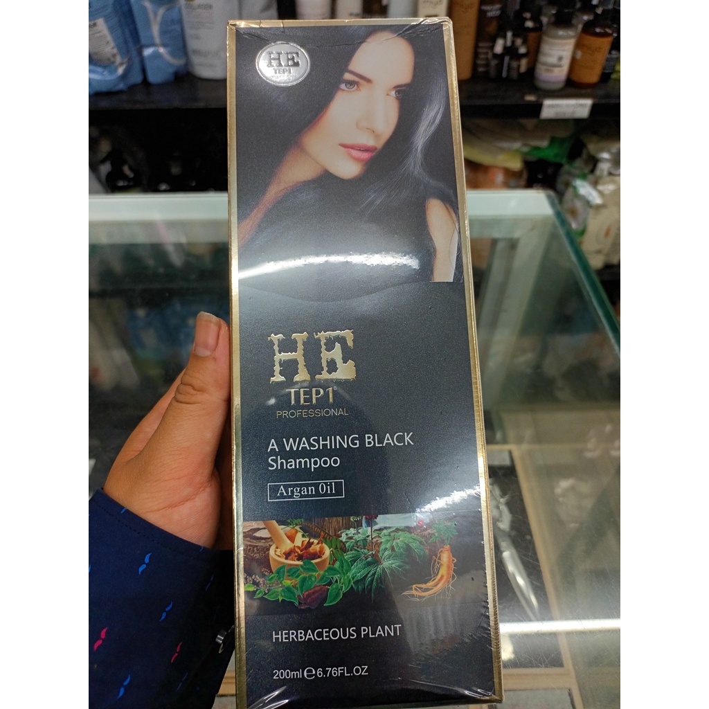 LƯỢC NHỘM TÓC THÔNG MINH MÀU ĐEN PHỦ BẠC 100% HE TEPI 200ML