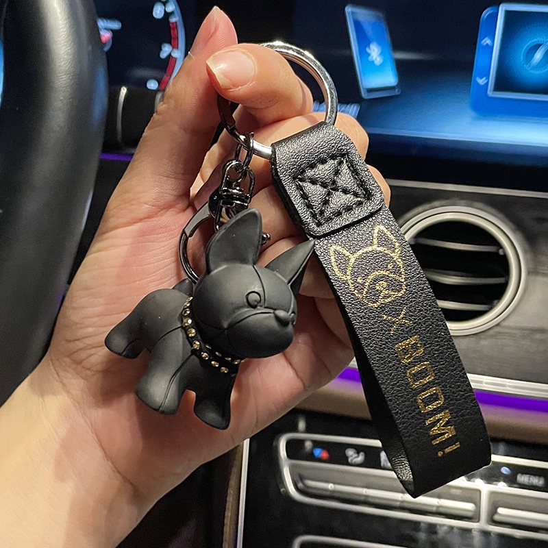 Móc Khoá Cun Dây Da Cưc Cute