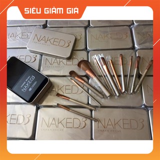 (Rẻ Vô Địch)  Bộ 12 cọ trang điểm Naked3 - 2447 (Tốt Rẻ)
