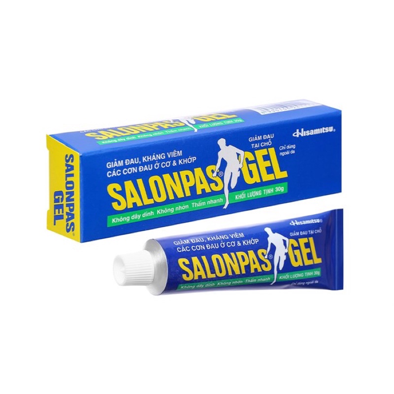 SALONPAS GEL xoa bóp, giảm đau cơ &amp; khớp