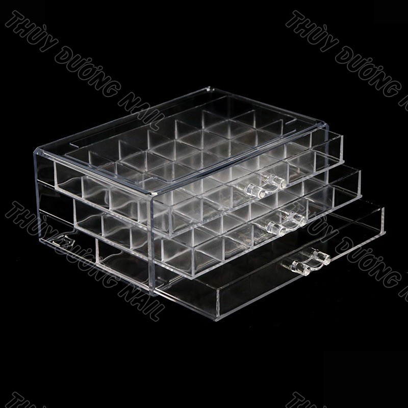 Khay mica đựng charm, đá 3 tầng, 72 ô kích thước 23.5 x 13.5 x 11 cm