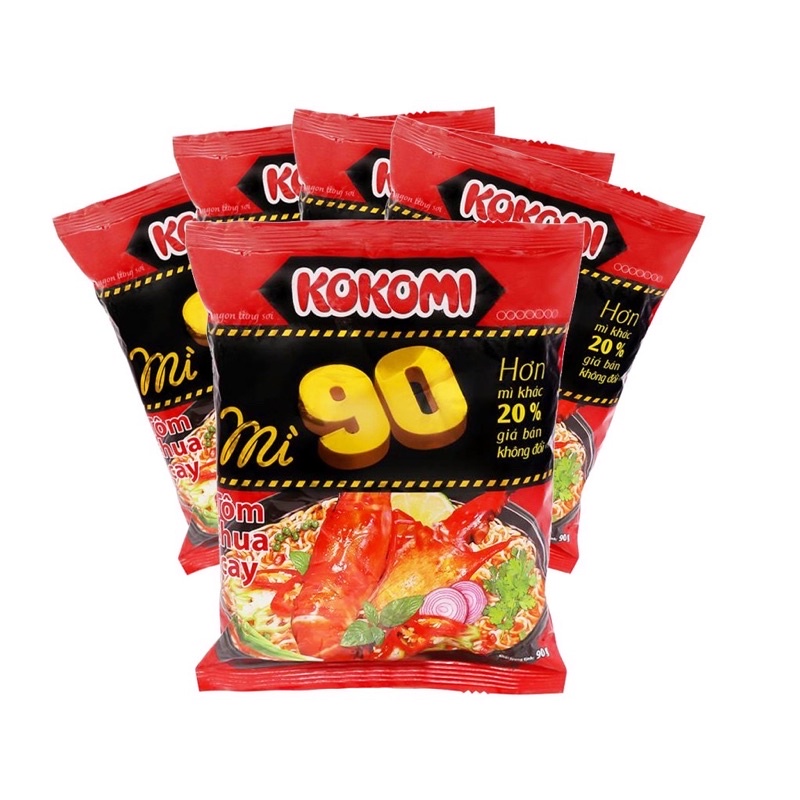 [SẴN HÀNG] Thùng Mì Kokomi Đại Tôm chua cay 30 gói* 90G