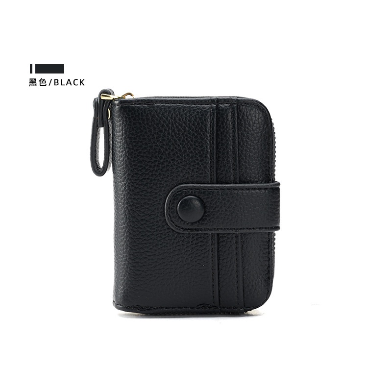 Ví Ngắn Đựng Thẻ / Tiền Xu Có Khóa Kéo Thời Trang Dành Cho Nữ