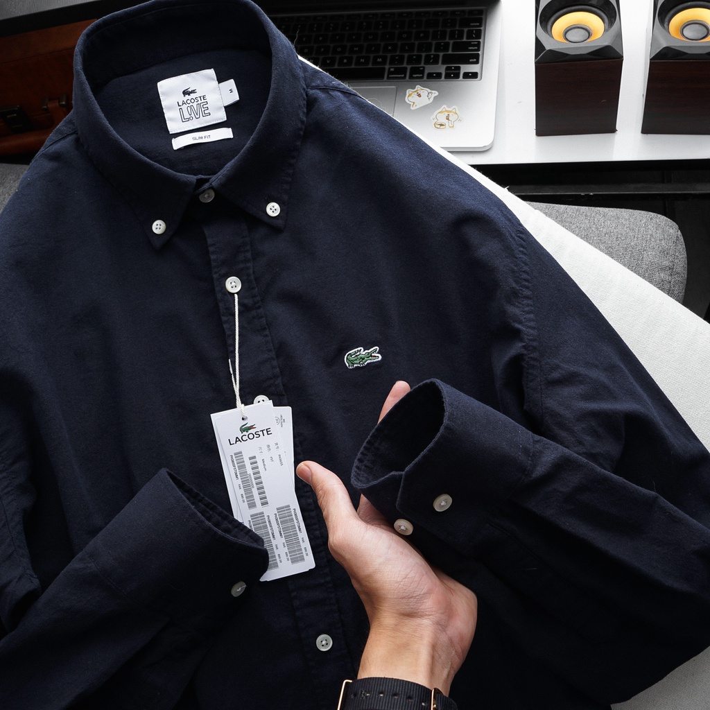 Aó sơ mi nam đũi dài tay Lacoste (Form Slim chất vải đũi (Linen) thoáng mát,thấm hút mồ hôi thoáng khí Hàng TQXK) | BigBuy360 - bigbuy360.vn