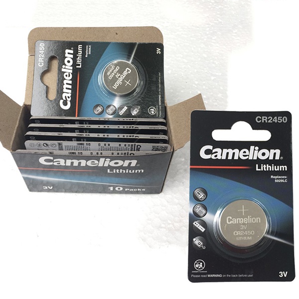 Pin Camelion CR2450 - Lithium 3V chính hãng, Vỉ 1 viên, Dùng cho cảm biến chuyển động