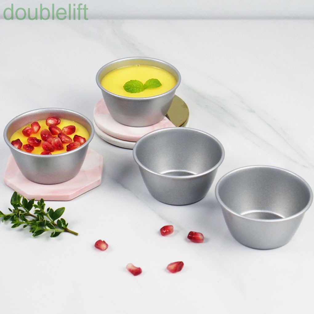 Khuôn làm bánh trứng pudding hình tròn bằng thép carbon chống dính