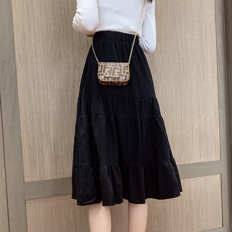 Chân Váy Đũi Ulzzang ⚡ Casper.Store | FREESHIP | ⚡ Chân váy Vintage dáng dài chất ĐŨI NHĂN Ulzzang 3 tầng | BigBuy360 - bigbuy360.vn