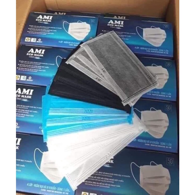 Khẩu trang y tế Ami 4D kháng khuẩn và chống bụi mịn | BigBuy360 - bigbuy360.vn
