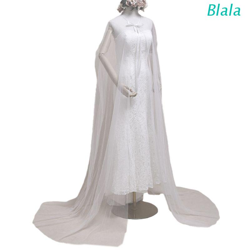 Áo choàng dài phối lưới màu trắng thời trang sang trọng cho nữ
 | BigBuy360 - bigbuy360.vn